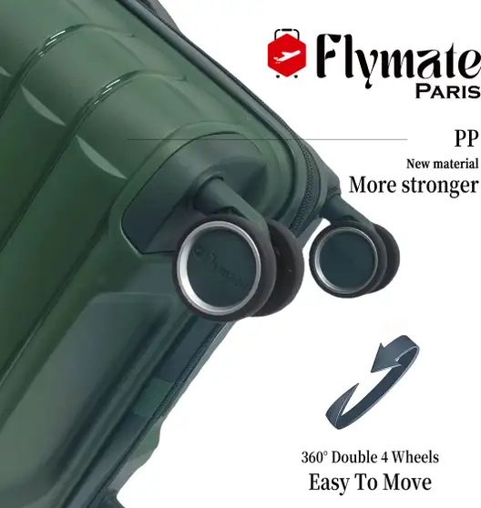 Flymate Check-in Suitcase Combo (Green) - Image 5