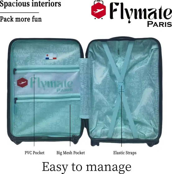 Flymate Check-in Suitcase Combo (Green) - Image 2