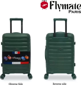 flymate paris Check-in Suitcase Combo (Green)