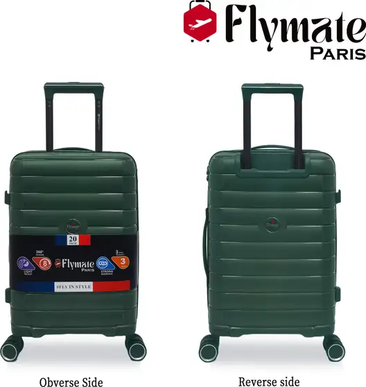 Flymate Check-in Suitcase Combo (Green)