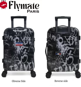 flymate paris Suitcase Combo (Black)