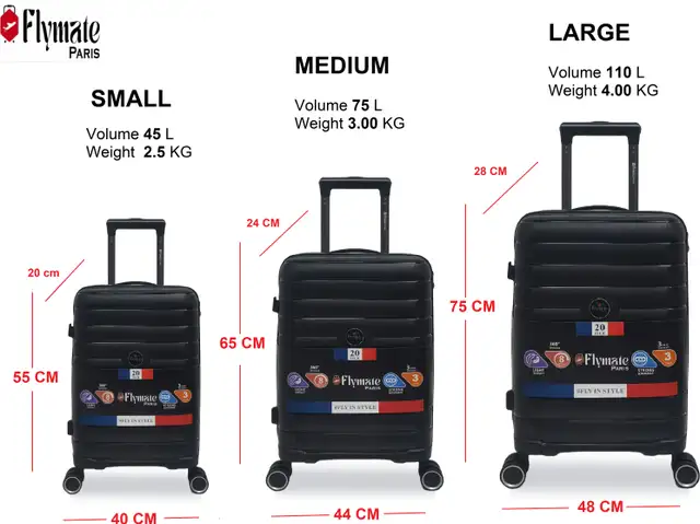 Flymate Suitcase Combo (Black) - Image 3