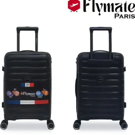 Flymate Suitcase Combo (Black)