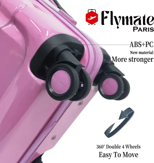 Flymate Suitcase Combo (Pink) - Image 3