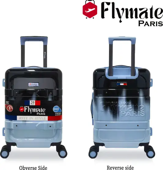 Flymate Suitcase Combo (Blue)
