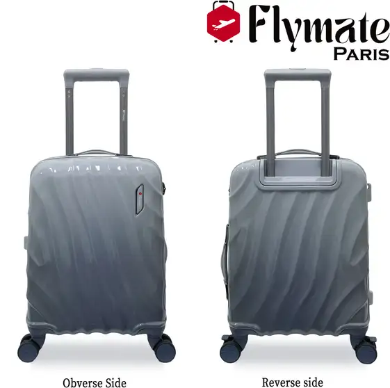 Flymate Suitcase Combo (Grey)