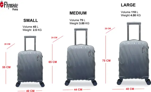 Flymate Suitcase Combo (Grey) - Image 2