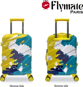 flymate paris Suitcase Combo (Yellow)