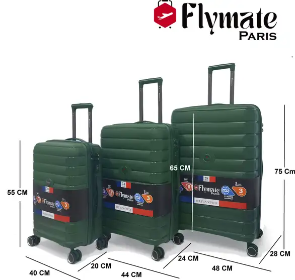 Flymate Suitcase Combo (Blue) - Image 3