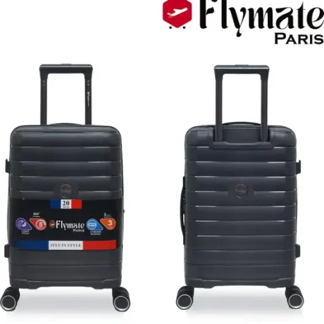 Flymate Suitcase Combo (Grey)
