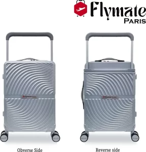 flymate paris Suitcase Combo (Silver)