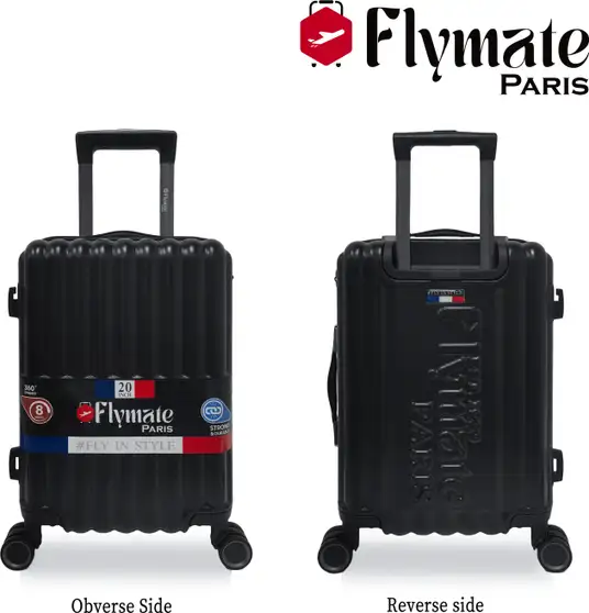 Flymate Suitcase Combo (Black)