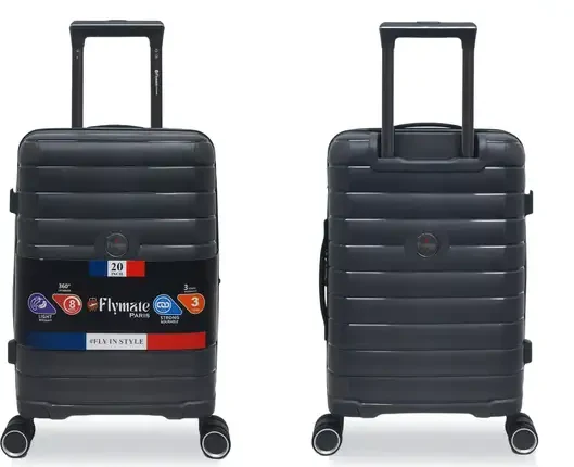 Flymate Suitcase Combo (Grey)